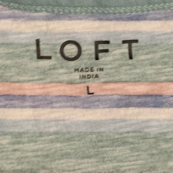 Loft Striped Crewneck Tee - Picture 3 of 3